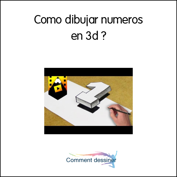 Como dibujar numeros en 3d